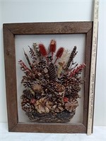 Pinecone Decor framed