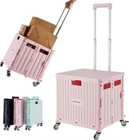 Folding Utility Cart Portable Rolling Crate Handca