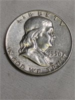 1958D Franklin Half Dollar