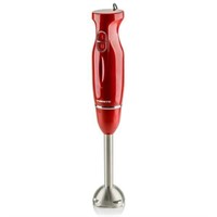OVENTE Electric Immersion Hand Blender, Red