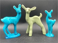 Porcelain Deer Figures