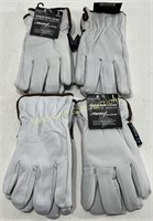 (4) New Large Premium Grade Leather Gloves