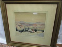 LARGE "GRAHAM NOBLE NORWELL WATERCOLOR