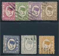 LABUAN #33-39 USED FINE-VF