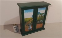 Hand Painted Wall Cabinet