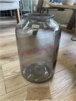 Large Grey Glass Jar