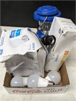 BOX OF LED BULBS, MISC LANTERN