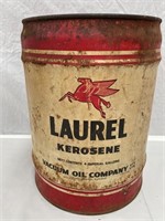 Vacuum oil Co Laurel kerosene 4 gallon drum