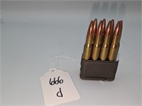 (1) 8 Round Garand Ammo Clip Marked 218