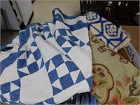 Lot-Quilt(worn), rugs