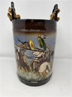 Art Pottery Well Bucket Signed Rick Wisecarver