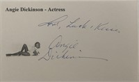 Angie Dickinson original signature