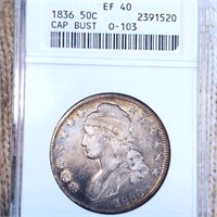 1836 Capped Bust Half Dollar ANACS - EF40