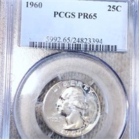 1960 Washington Silver Quarter PCGS - PR65