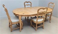 Blonde Oak Dining Table & Chairs