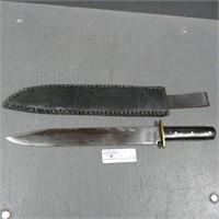 Large India Fixed Blade Knife & Sheath
