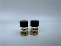 2 Vials Of Gold Flakes