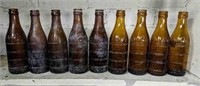 Nine Amber Gay-ola Soda Bottles Clarksville Tn
