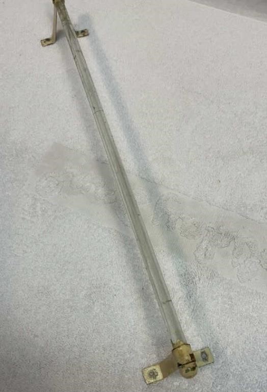 18 inch glass towel bar