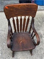 Small Children’s 27” Tall Wooden Rocking Chair