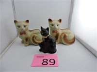 Vintage Brazil Cat Figurines