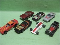 Seven Vintage Assorted Cars Shown