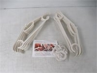 10-Pc Coat Hangers, White