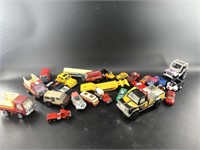 Several boxes of misc. toy cars including Hot Whee