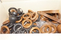 Wood Rings, shelf holders,    Black and Brown