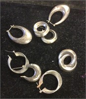 Assorted sterling earrings