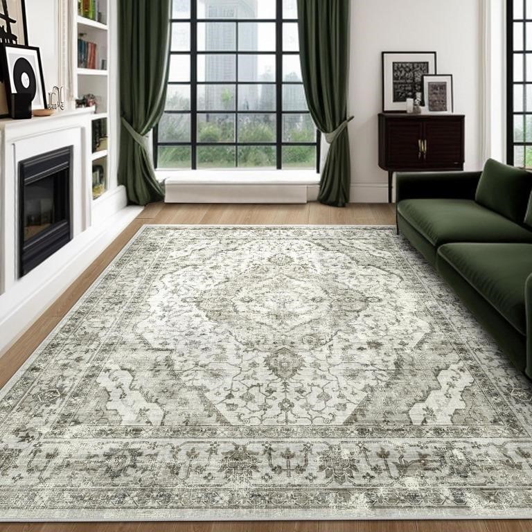 Area Rug Living Room Rugs-Deerly Vintage Floral