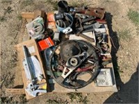 SPRAY GUN, MISC STEEL PINS, HITCH BALLS,