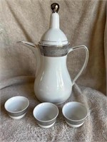 VNIRO Fine Porcelain Coffee Pot Set