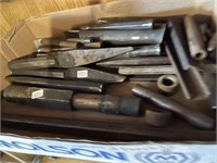 BOX LOT CHISELS & PUNCHES