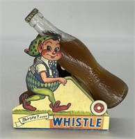 Whistle Soda Store Advertising w Soda Bottle Potts