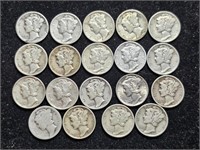 Mercury Dimes - var. dates (19)