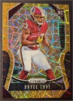 2019 Bryce Love Gold Ice Refractor Rookie Card