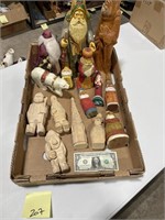 Fantastic Lot of Hand Carved & Painted Figurines