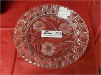 Etched Crystal dish