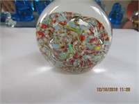 Glass Paperweight-Multicolor-2.75 x 2.75