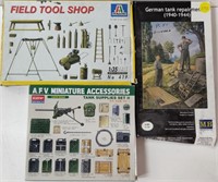 3 Boxes of Military Models & Accessories