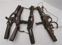 Lot 4 Old Victor Animal Traps