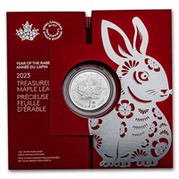2023 RCM $5 1 oz Silver Maple Year of the Rabbit
