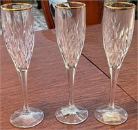 Z - 3 PIECES GORHAM CRYSTAM STEMWARE (A24)