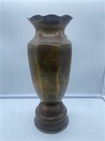 Trench art bullet shell vase. 1968 Vietnam war.