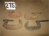 4 Large Heavy Duty C-Clamps