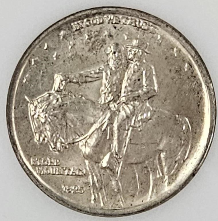 1925 Stone Mountain Commem Silver Half Dollar AU58