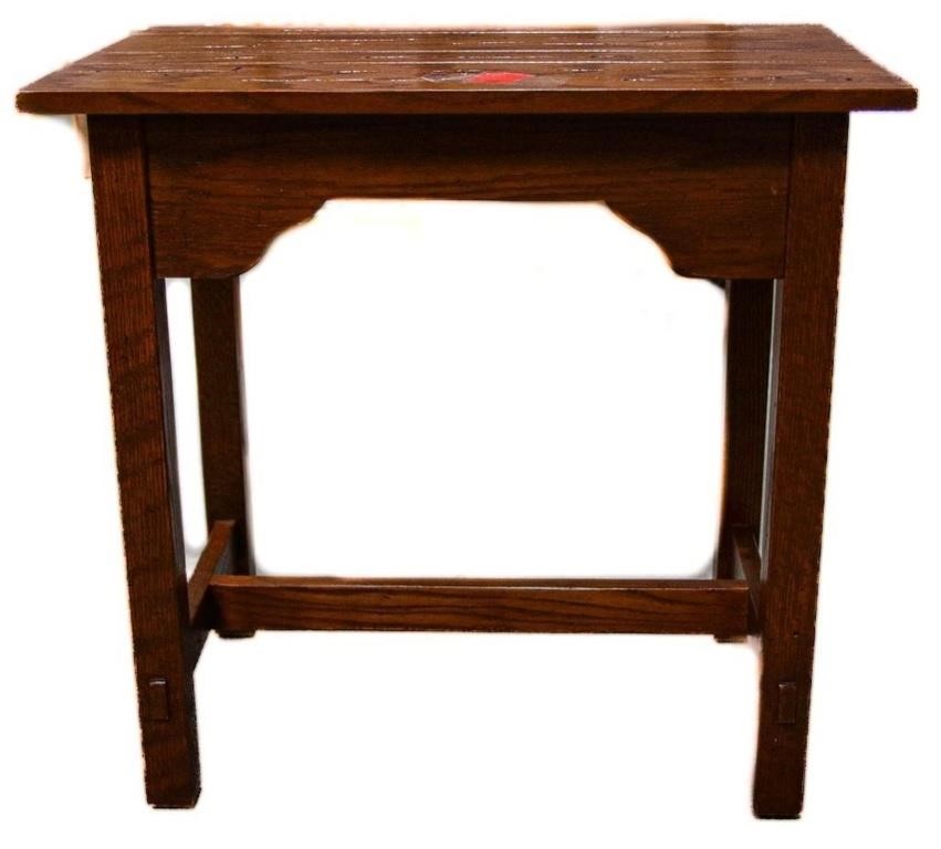 Solid Oak Lamp Table Matches 2 Drawer End Tables