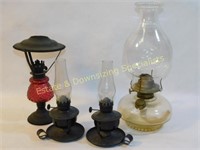 Set of 4 Oil Lamps