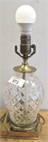 WATERFORD CRYSTAL LAMP NO SHADE